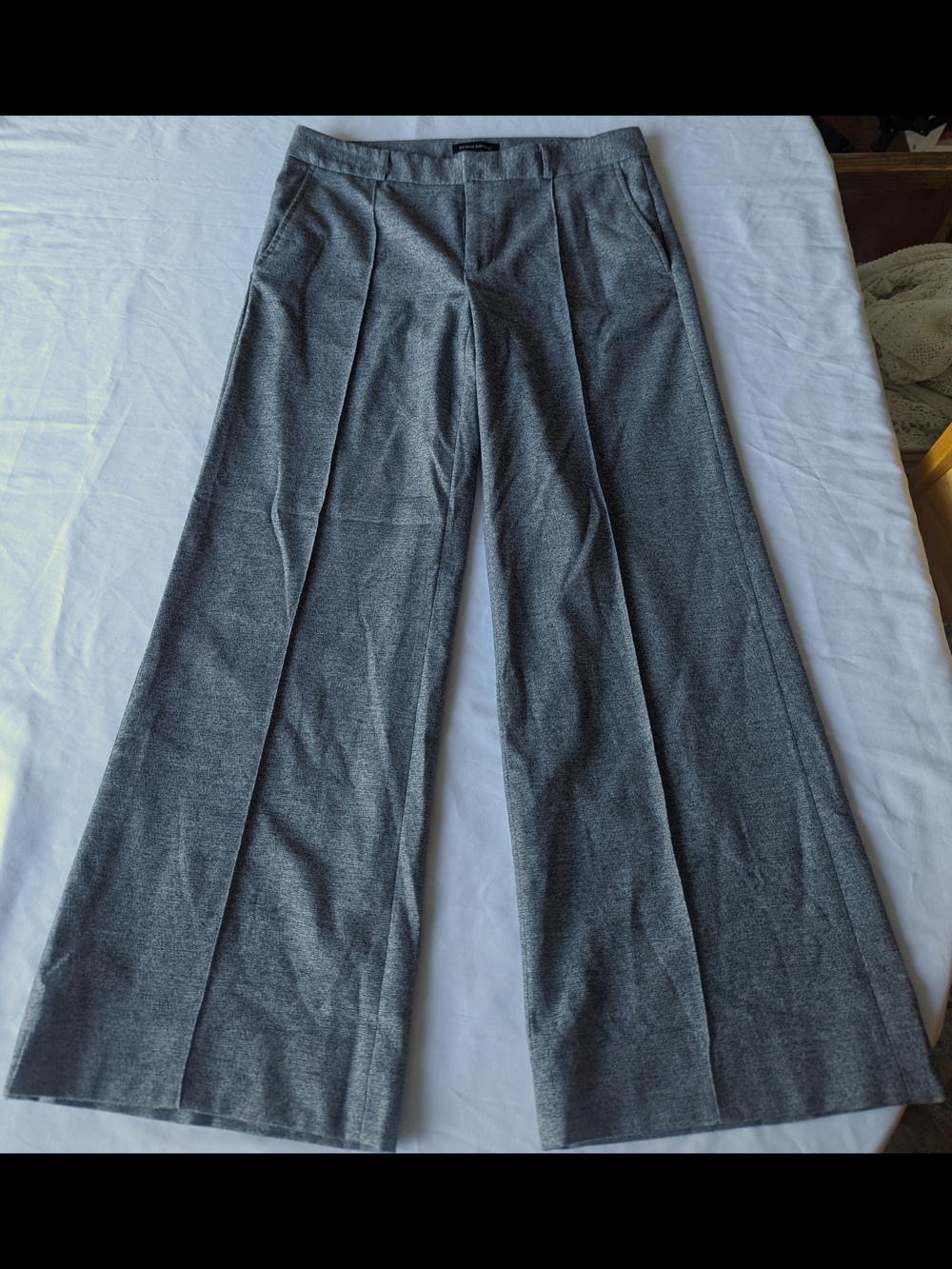Banana Republic Wide Leg Gray Dress Pants